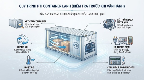Tìm hiểu về PTI container lạnh là gì?